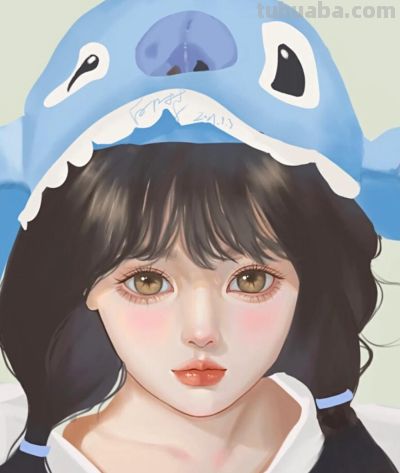不同造型的少女插画，手绘里的人物好有故事感，每幅都想当头像 - 图画吧TUHUABA