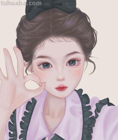 不同造型的少女插画，手绘里的人物好有故事感，每幅都想当头像 - 图画吧TUHUABA