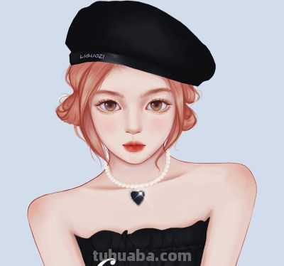 不同造型的少女插画，手绘里的人物好有故事感，每幅都想当头像 - 图画吧TUHUABA