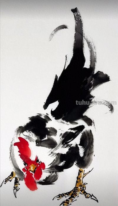 曹德飞画的大公鸡，为啥那么受欢迎？ - 今日头条