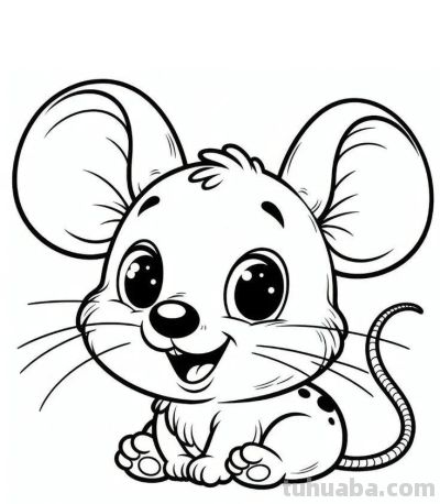 可爱的小动物简笔画线稿，收藏备用 - 图画吧TUHUABA