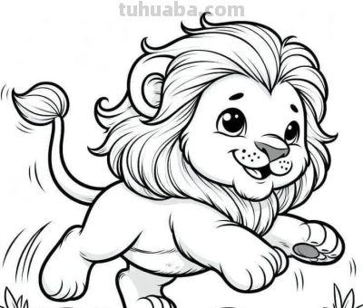 可爱的小动物简笔画线稿，收藏备用 - 图画吧TUHUABA