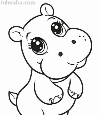 可爱的小动物简笔画线稿，收藏备用 - 图画吧TUHUABA