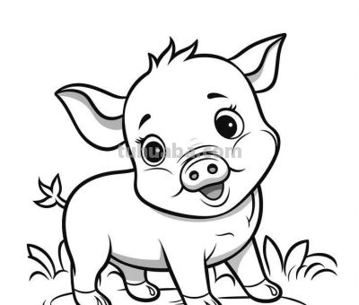 可爱的小动物简笔画线稿，收藏备用 - 图画吧TUHUABA