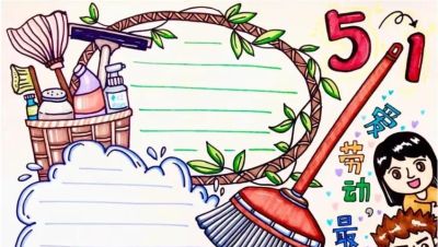 五一劳动节手抄报合集：劳动让青春不留白 - 图画吧TUHUABA