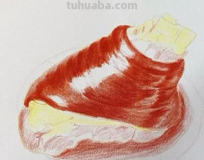 彩铅画—-肘子 - 图画吧TUHUABA