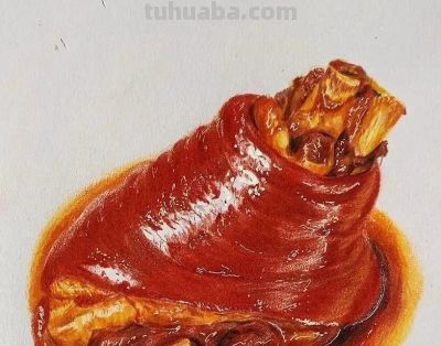 彩铅画—-肘子 - 图画吧TUHUABA