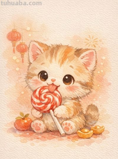 水彩小动物糖果甜 新年果实满心欢 甜美又可爱丨mocai水彩绘画分享 - 今日头条
