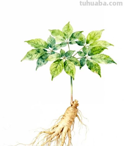 水彩画｜人参 - 图画吧TUHUABA