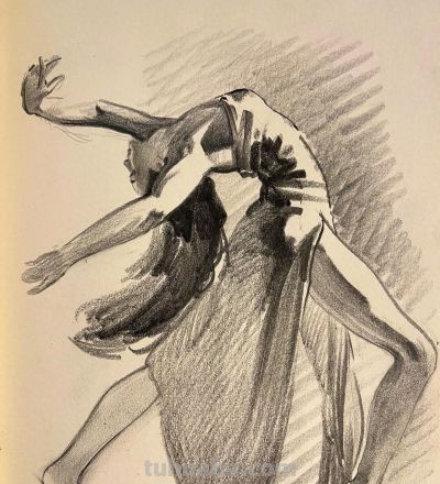 大笔触人体的造型能力，很强劲！列宾美院李敏诗速写作品 - 今日头条