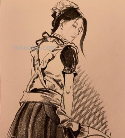 大笔触人体的造型能力，很强劲！列宾美院李敏诗速写作品 - 图画吧TUHUABA