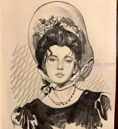 大笔触人体的造型能力，很强劲！列宾美院李敏诗速写作品 - 图画吧TUHUABA