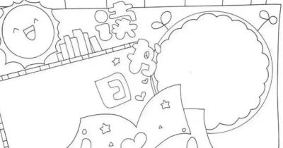 读书节我爱阅读手抄报线稿简笔画 - 图画吧TUHUABA