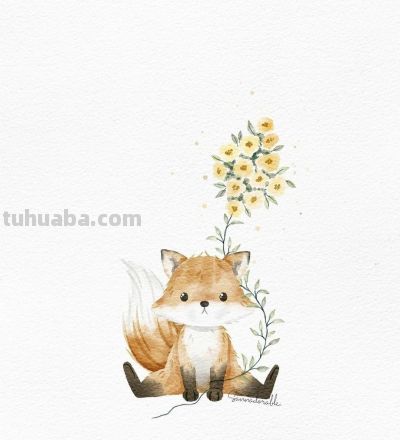 插画师Sanna Sjöström，她以治愈系数字水彩动物插画闻名 - 图画吧TUHUABA