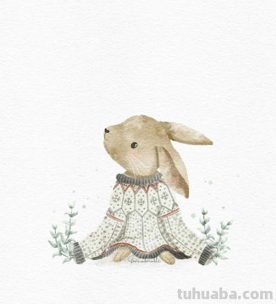 插画师Sanna Sjöström，她以治愈系数字水彩动物插画闻名 - 图画吧TUHUABA