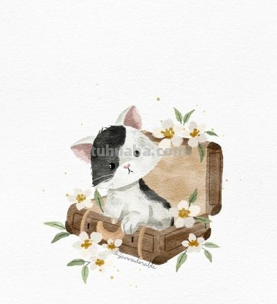 插画师Sanna Sjöström，她以治愈系数字水彩动物插画闻名 - 图画吧TUHUABA