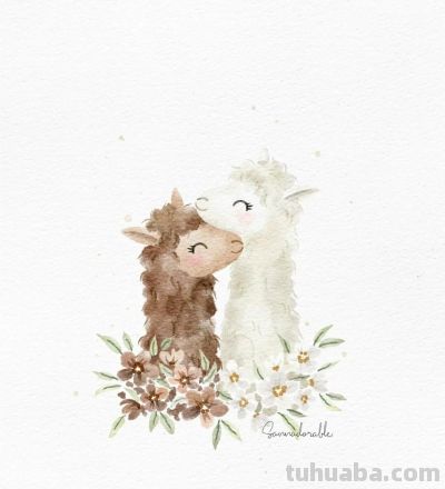 插画师Sanna Sjöström，她以治愈系数字水彩动物插画闻名 - 图画吧TUHUABA