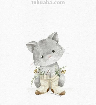 插画师Sanna Sjöström，她以治愈系数字水彩动物插画闻名 - 图画吧TUHUABA