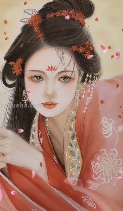 治愈系美人插画：低眉的温婉、执扇的娴静，每一幅都像江南烟雨诗 - 今日头条