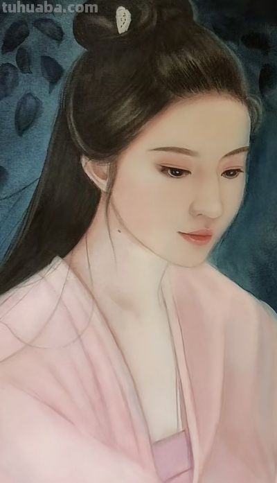 治愈系美人插画：低眉的温婉、执扇的娴静，每一幅都像江南烟雨诗 - 图画吧TUHUABA