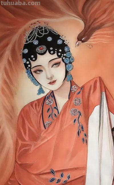 治愈系美人插画：低眉的温婉、执扇的娴静，每一幅都像江南烟雨诗 - 图画吧TUHUABA