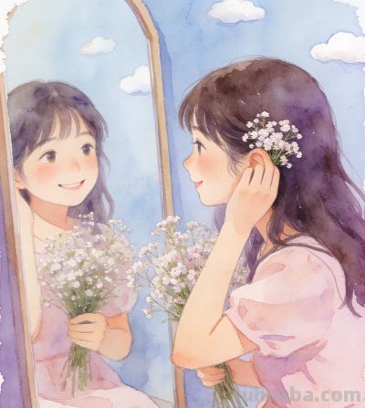 每日花语 · 一花一从容｜满天星：不必做主角，做自己就很好 - 图画吧TUHUABA