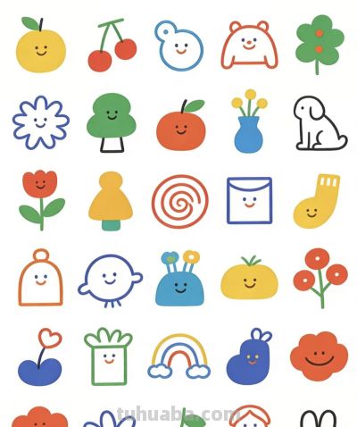 简笔小画画起来 - 图画吧TUHUABA