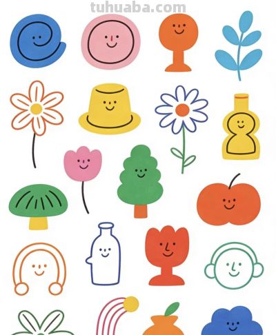 简笔小画画起来 - 图画吧TUHUABA