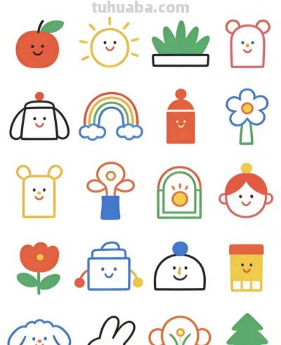 简笔小画画起来 - 图画吧TUHUABA