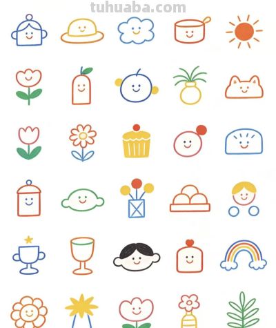 简笔小画画起来 - 图画吧TUHUABA