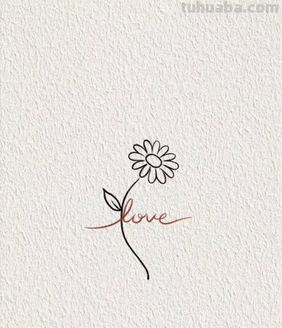 简笔绘就小花初绽 天真烂漫丨画个简笔画分享 - 图画吧TUHUABA