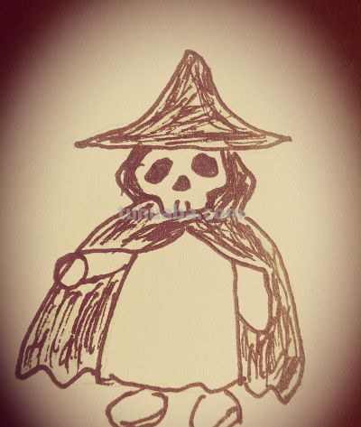 简笔画|画一个死神吧！死神的凝视，和平的呼唤 - 图画吧TUHUABA