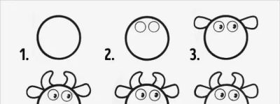 亲子技能 | 在圆上添上几笔就可以画出的10个小动物 - 图画吧TUHUABA