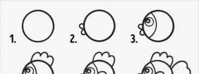 亲子技能 | 在圆上添上几笔就可以画出的10个小动物 - 图画吧TUHUABA