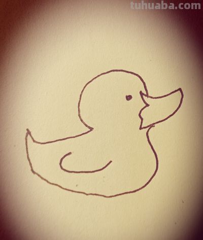 简笔画|小鸭，找回游向春天的它 - 图画吧TUHUABA