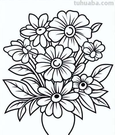 原来画花卉，这么简单 - 图画吧TUHUABA