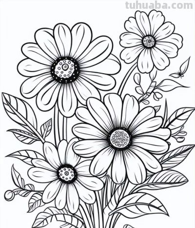 原来画花卉，这么简单 - 图画吧TUHUABA