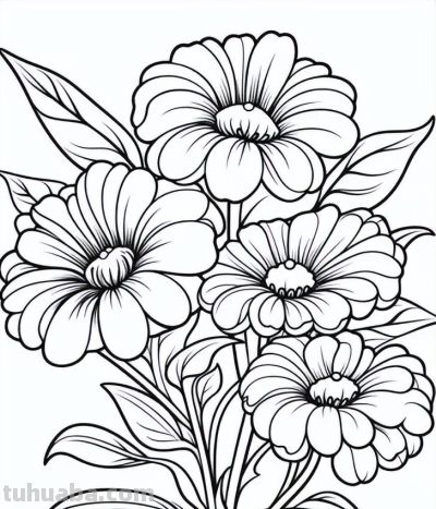 原来画花卉，这么简单 - 图画吧TUHUABA