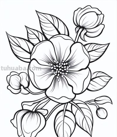 原来画花卉，这么简单 - 图画吧TUHUABA