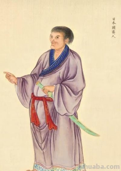 清朝画师笔下的外国人：清一色的亚洲脸，民族服装各具特色 - 图画吧TUHUABA