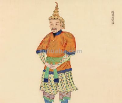 清朝画师笔下的外国人：清一色的亚洲脸，民族服装各具特色 - 图画吧TUHUABA