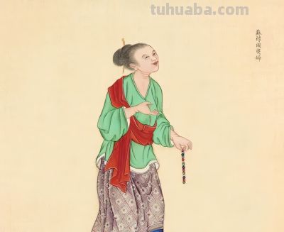 清朝画师笔下的外国人：清一色的亚洲脸，民族服装各具特色 - 图画吧TUHUABA