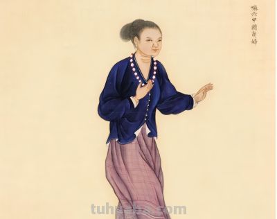 清朝画师笔下的外国人：清一色的亚洲脸，民族服装各具特色 - 图画吧TUHUABA