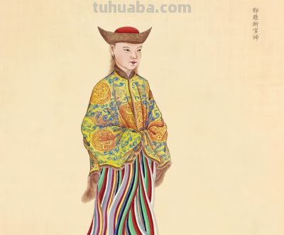 清朝画师笔下的外国人：清一色的亚洲脸，民族服装各具特色 - 图画吧TUHUABA
