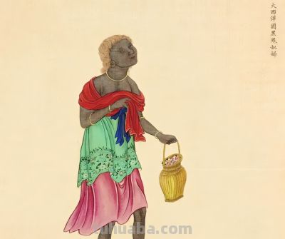 清朝画师笔下的外国人：清一色的亚洲脸，民族服装各具特色 - 图画吧TUHUABA