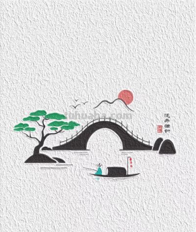 简笔画｜古风掠影 - 图画吧TUHUABA