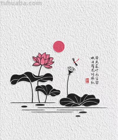 简笔画｜古风掠影 - 图画吧TUHUABA