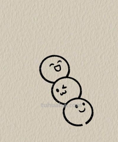 简笔画每日更新之可爱糖葫芦 - 图画吧TUHUABA