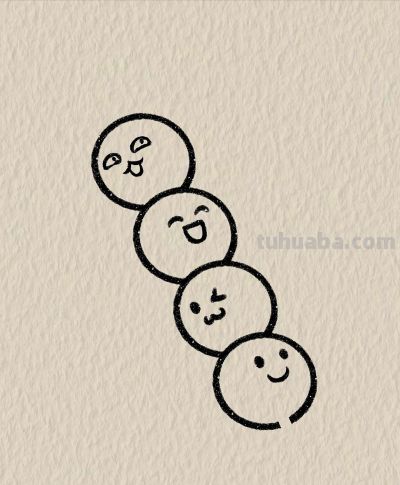 简笔画每日更新之可爱糖葫芦 - 图画吧TUHUABA