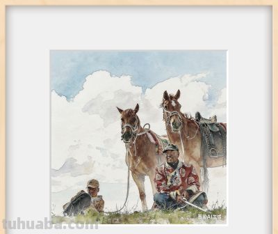 Ai生成的水彩效果图，直接照着画，有意义吗？ - 图画吧TUHUABA